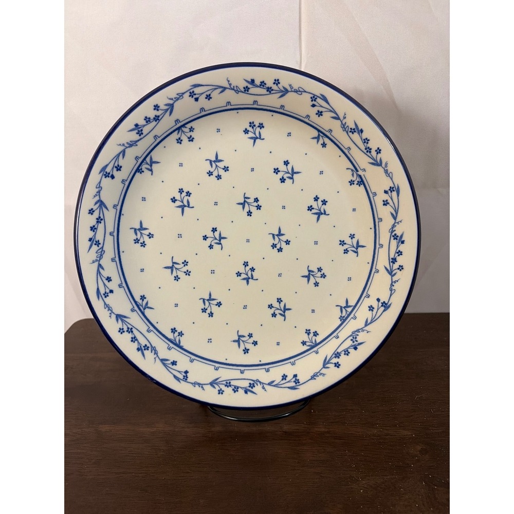 Sango Provence 260 Bouquet Blue Dinner Plate Floral Stoneware‎ Japan 10.5 Inch